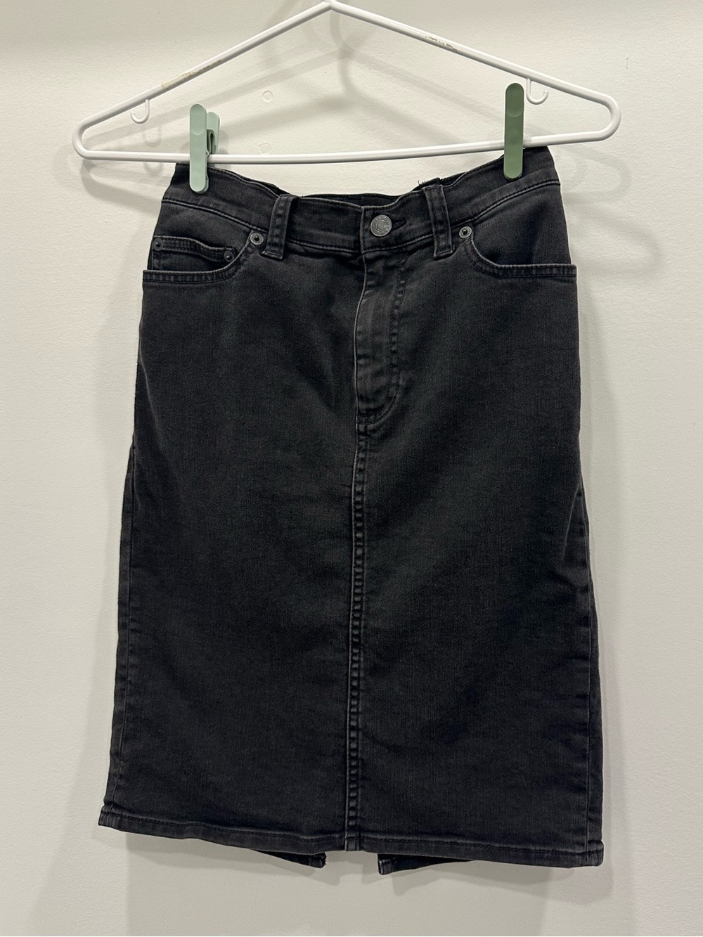 GAP Black Denim Skirt